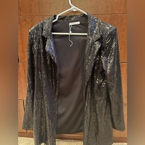CupShe sequence black blazer. New with tags. Never worn.